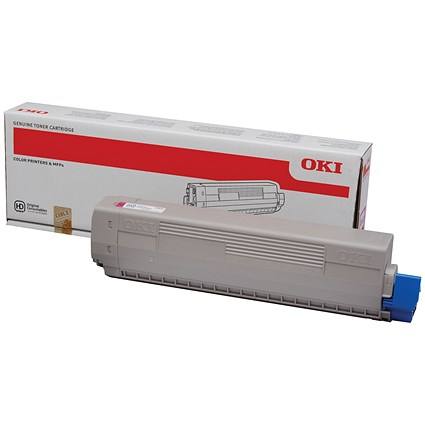 Oki C822 Magenta Laser Toner Cartridge