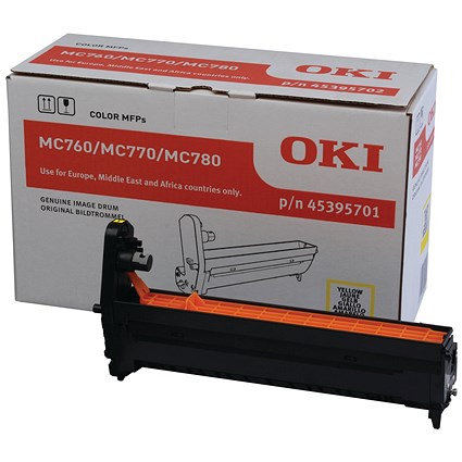 Oki MC760 30K Image Drum Yellow 45395701