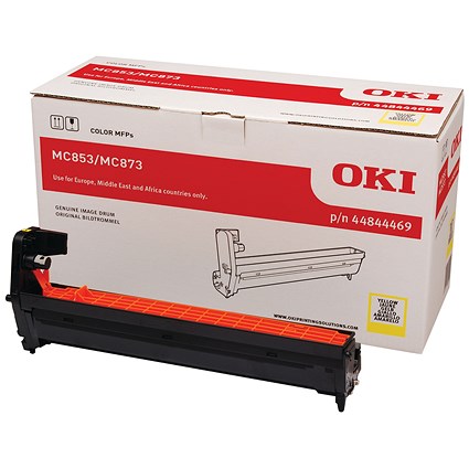 Oki MC853 30K Image Drum Yellow 44844469