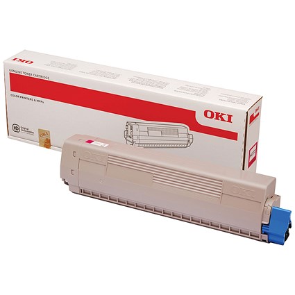 Oki MC873 10K Toner Cartridge High Yield Magenta 45862815