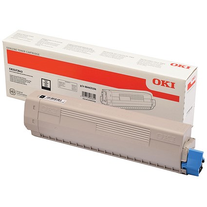 Oki C833 10K Toner Cartridge High Yield Black 46443104