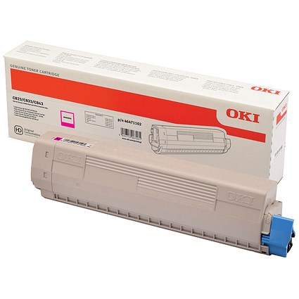 Oki C823 7K Toner Cartridge Magenta 46471102