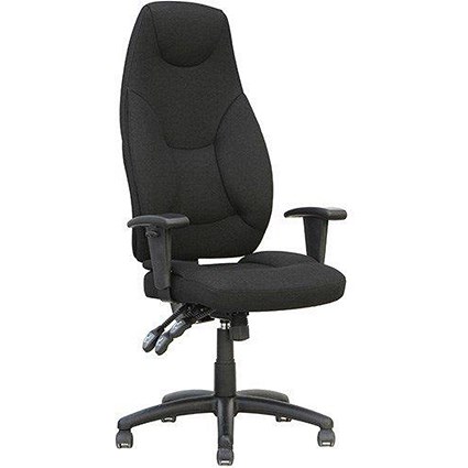 Galaxy High Back Operator Chair / Black / Built