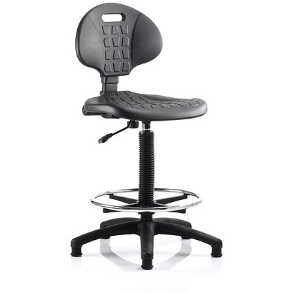 Malaga High Lab Chair, Black