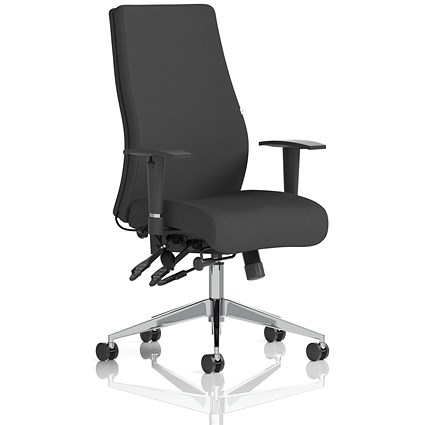 Onyx Ergo Posture Chair, Height Adjustable Arms, Black