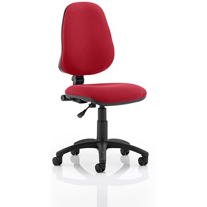 Eclipse I Lever Task Operator Chair, Wine, Assembled
