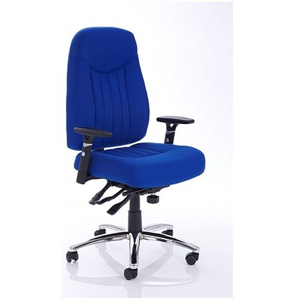 Barcelona Plus Task Operator Chair, Blue, Built