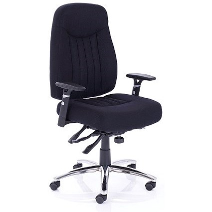 Barcelona Plus Task Operator Chair, Black, Built