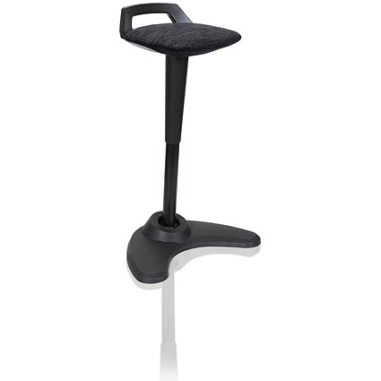 Spry Stool, Black Frame, Black Seat