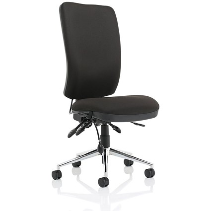 High Back Chiro Operator Chair, Black