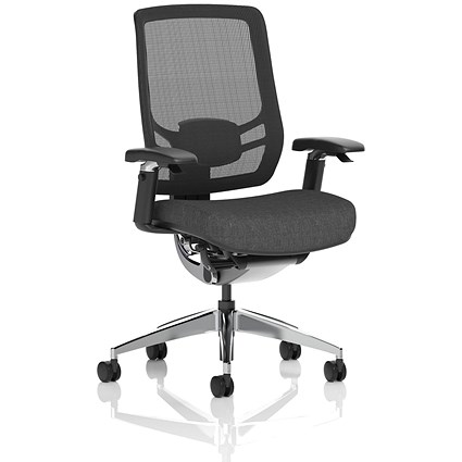 Ergo Click Mesh Back Operator Chair, Height Adjustable Arms, Black