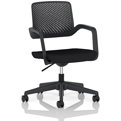 Cosmo Task Operator Chair, Black Frame, Black