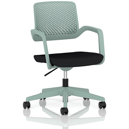 Cosmo Task Operator Chair, Green Frame, Black