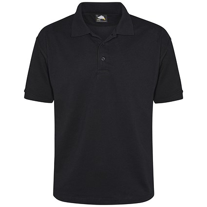 ORN Raven Polo Shirt, Unisex, Black, XL