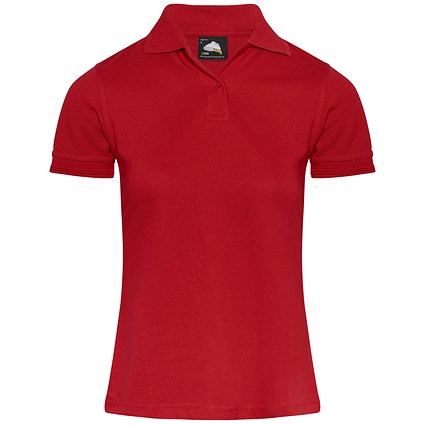 ORN Ladies Eagle Polo Shirt, Red, 10
