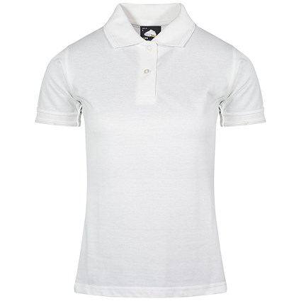 ORN Ladies Eagle Polo Shirt, White, 10