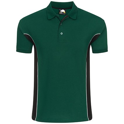 ORN Silverswift Polo Shirt, Unisex, Bottle Green/Black, Medium