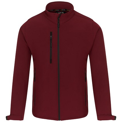 ORN Tern Softshell Jacket, Male, Burgundy, 4XL