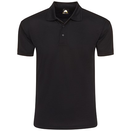 ORN Oriole Wicking Polo Shirt, Unisex, Navy Blue, Medium