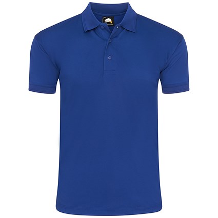 ORN Oriole Wicking Polo Shirt, Unisex, Royal Blue, Medium