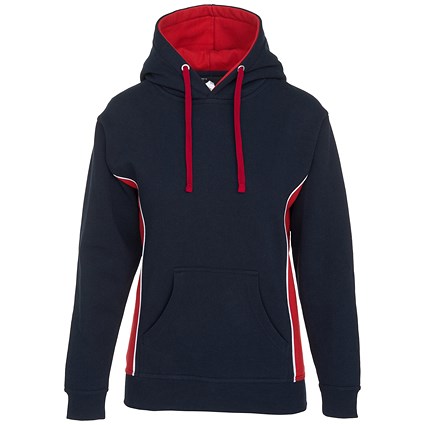 ORN Silverswift Hoodie, Unisex, Navy Blue/Red, 3XL