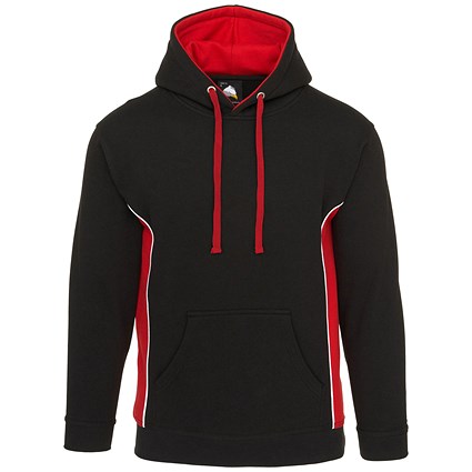ORN Silverswift Hoodie, Unisex, Black/Red, Small