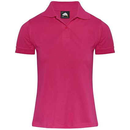 ORN Ladies Eagle Polo Shirt, Pink, 16