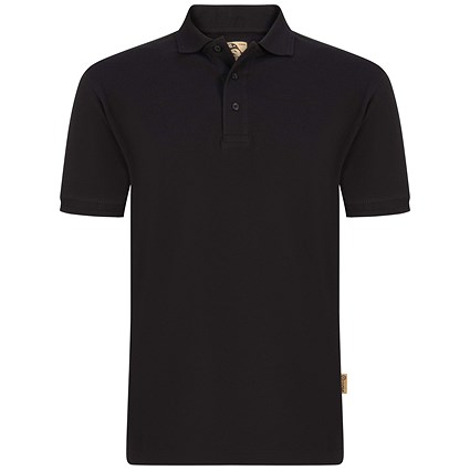 ORN Osprey EarthPro GRS Polo Shirt, Unisex, Black, Large