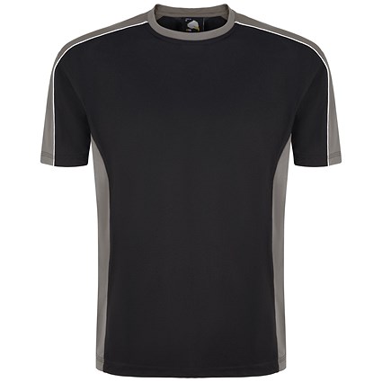 ORN Avocet Unisex Wicking T-Shirt, Black/Graphite, XL