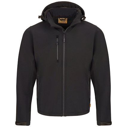 ORN Gannet EarthPro GRS Softshell Jacket, Unisex, Black, Small