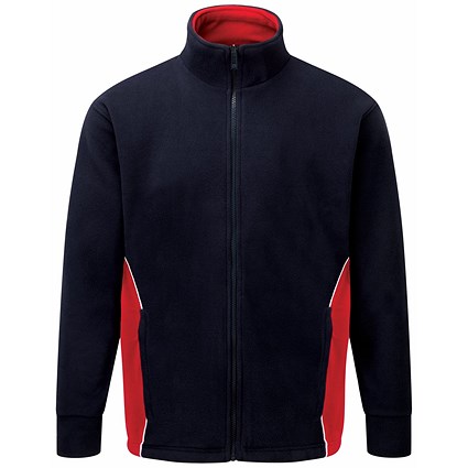 ORN Silverswift Fleece, Unisex, Navy Blue/Red, 4XL