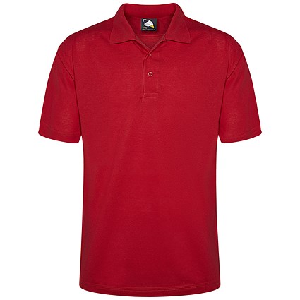 ORN Raven Polo Shirt, Unisex, Red, 3XL