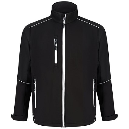 ORN Fireback Softshell Jacket, Unisex, Black, XS