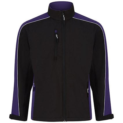 ORN Avocet Softshell Jacket, Unisex, Black/Purple, XL