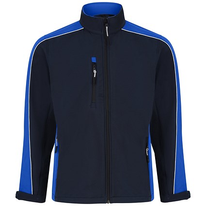 ORN Avocet Softshell Jacket, Unisex, Navy Blue/Royal Blue, XS
