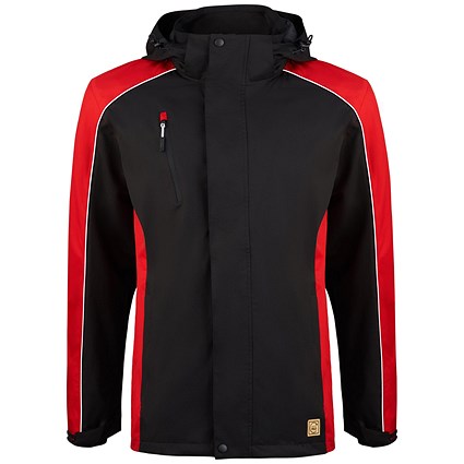 ORN Avocet EarthPro GRS Jacket, Unisex, Black/Red, 3XL