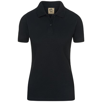 ORN Ladies Osprey EarthPro GRS Polo Shirt, Black, 8