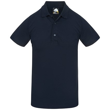 ORN Egret Male Slim Fit Polo Shirt, Navy Blue, Large