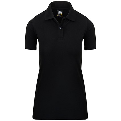 ORN Raven Ladies Polo Shirt, Black, 18
