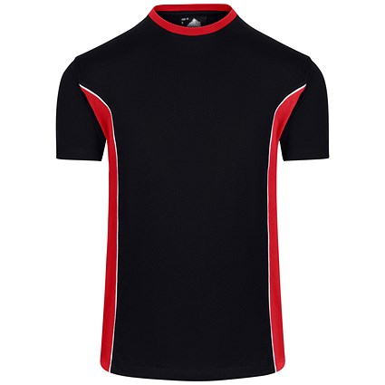 ORN Silverswift Unisex T-Shirt, Black/Red, Large