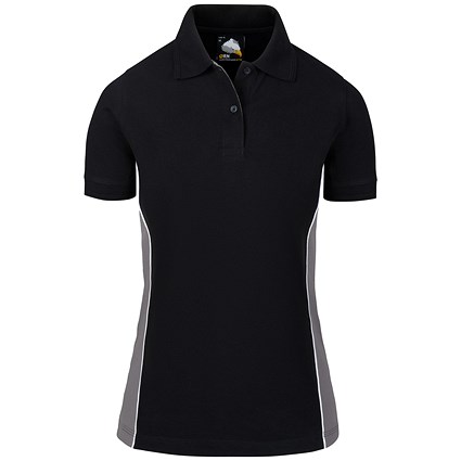 ORN Silverswift Ladies Polo Shirt, Black/Graphite, 10