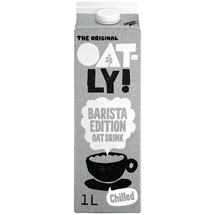 Oatly Barista Edition Oat Drink, 1 Litre, Pack of 6