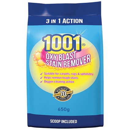 1001 Oxyblast Stain Remover Powder 650g Pack of 6