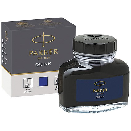 Parker Quink Permanent Ink Bottle Blue 2oz S0037470
