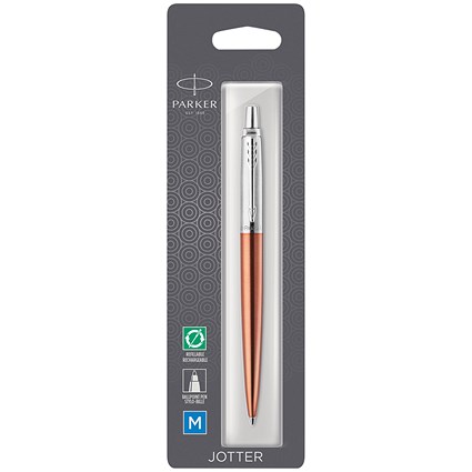 Parker Jotter Ballpoint Pen Chelsea Orange with Chrome Trim