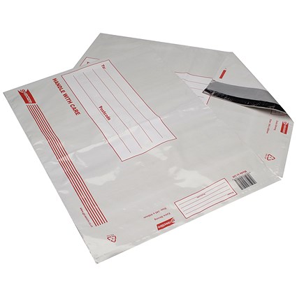 GoSecure Extra Strong Polythene Envelopes, 345x430mm, Pack of 25