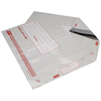 GoSecure Extra Strong Polythene Envelopes, 470x430mm, Pack of 25