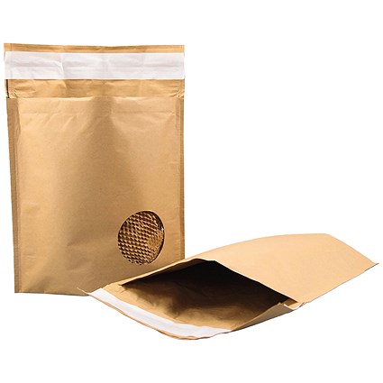 GoSecure Honeycomb Envelope, Size K7 350x470mm, Brown, Pack of 50