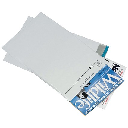 GoSecure Lightweight Polythene Envelopes, 235x310mm, Opaque, Pack of 100 GoSecure Lightweight Polythene Envelopes, 235x310mm, Opaque, Pack of 100