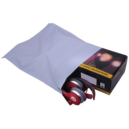 GoSecure Lightweight Polythene Envelopes, 335x430mm, Opaque, Pack of 100